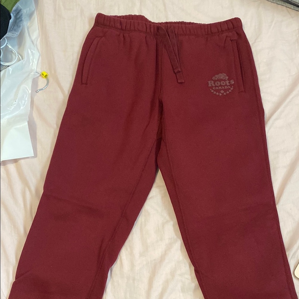 Roots Red Sweatpants Relaxed Fit